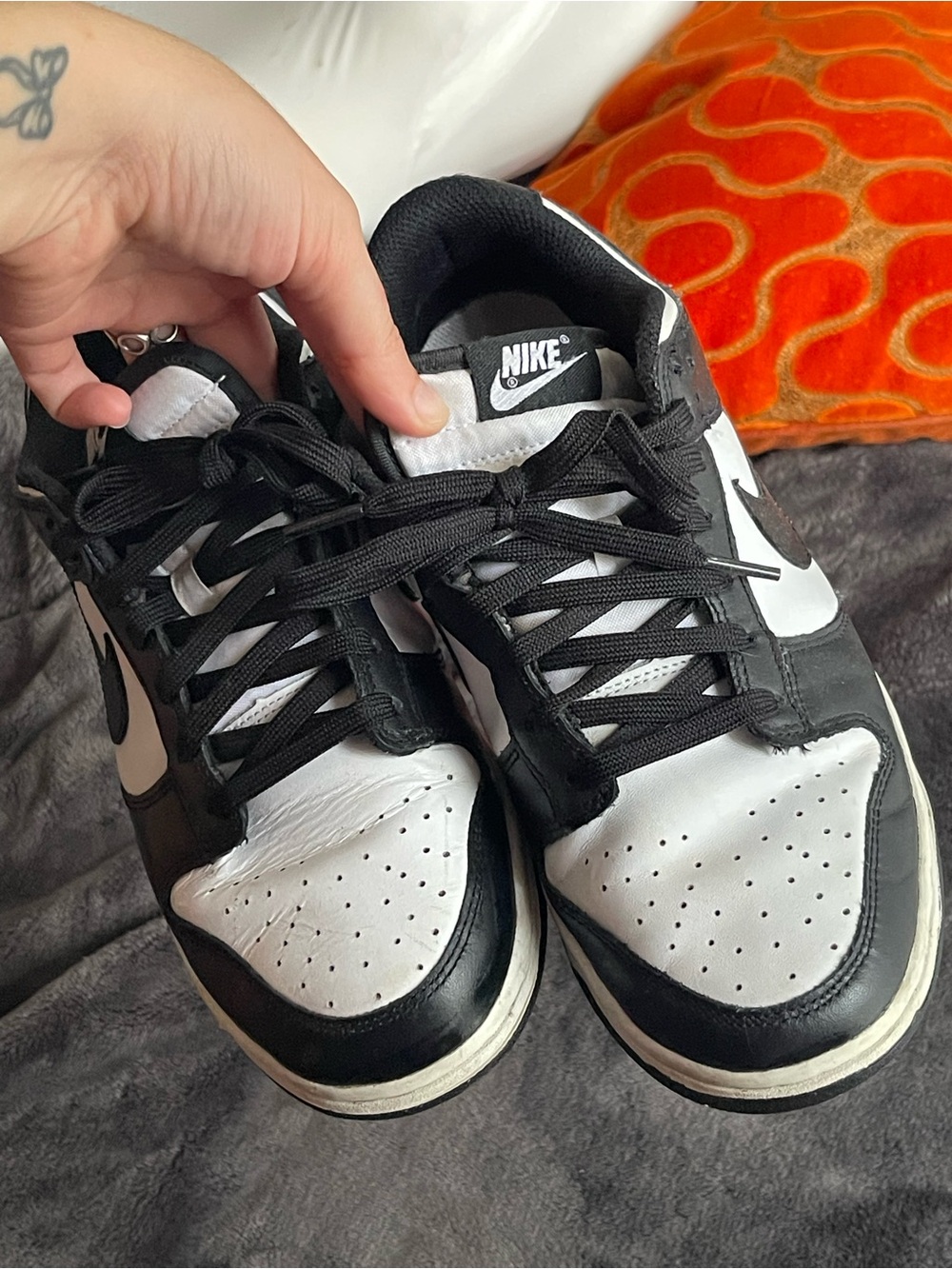 Nike Dunk Low Sneakers Black and White
